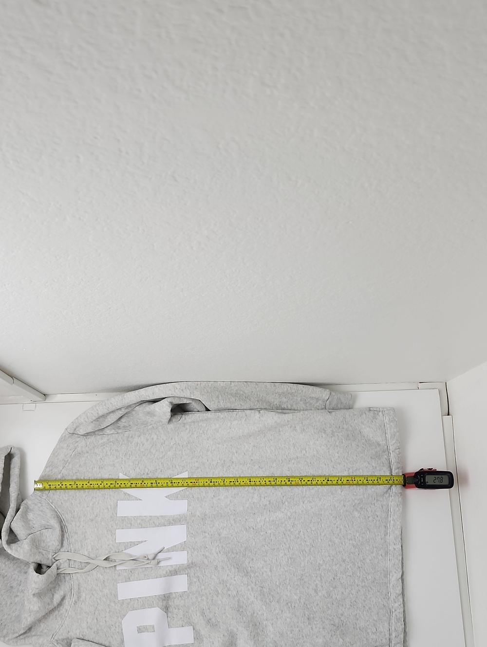PINK Victoria's Secret Campus Pullover Hoodie Heathered Grey Size Medium - Picture 11 of 16